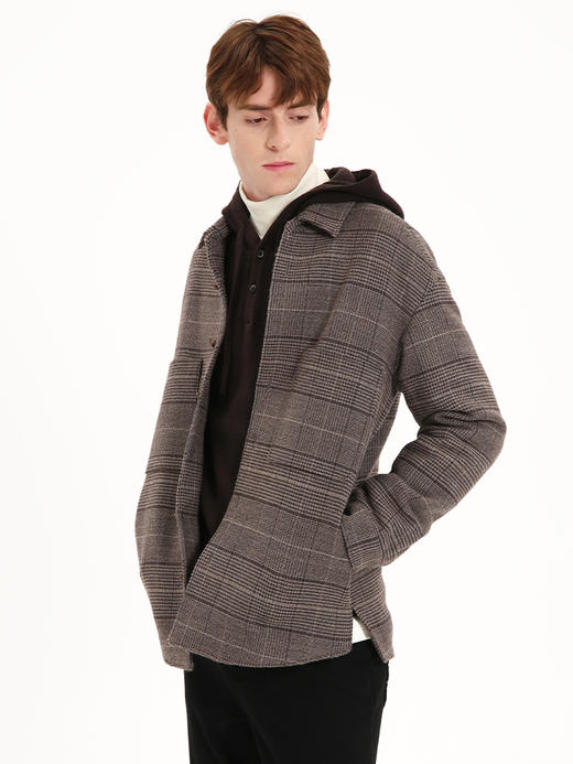 callisto咖色全绵羊毛夹克 FSFEJ012C 商品图1