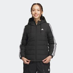 5折【自营】adidas/阿迪达斯  轻运动女装冬季运动保暖连帽鸭绒羽绒服 IK2376