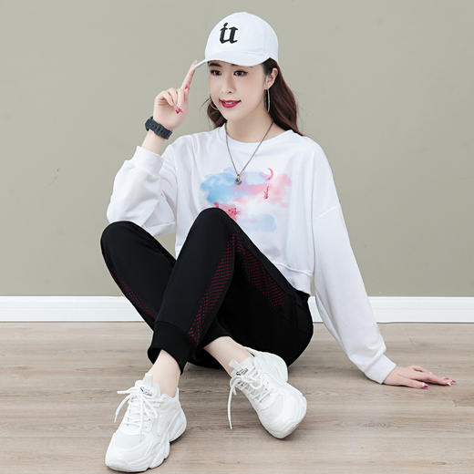 妈妈加绒裤子，女冬季大码女裤宽松加厚中老年保暖外穿羊羔绒运动裤TR-HLH5778 商品图2