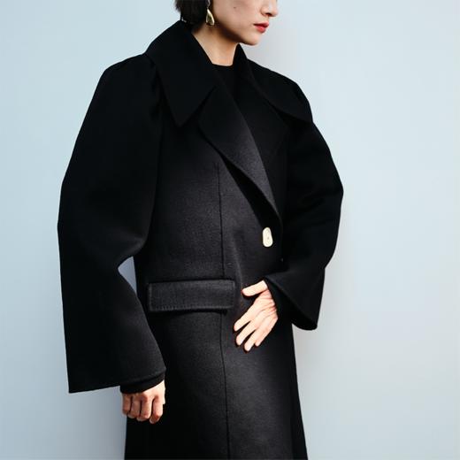 LIYIHAN 泡泡袖双面呢大衣 Y234D10190 商品图2