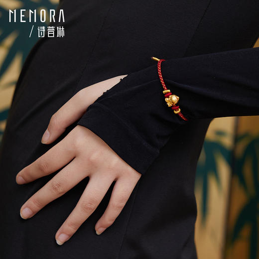 【积分抵值】守护秋愿八大佛足金佛头转运珠黄金守护系列MEMORA诗普琳HPE18801（线上专供） 商品图5