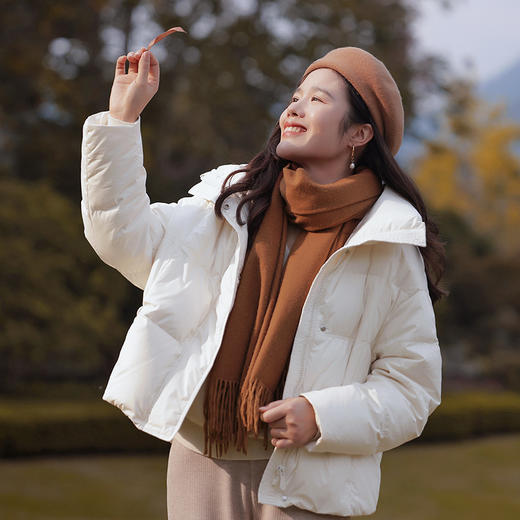 红念纯色围巾女高级百搭款 商品图3