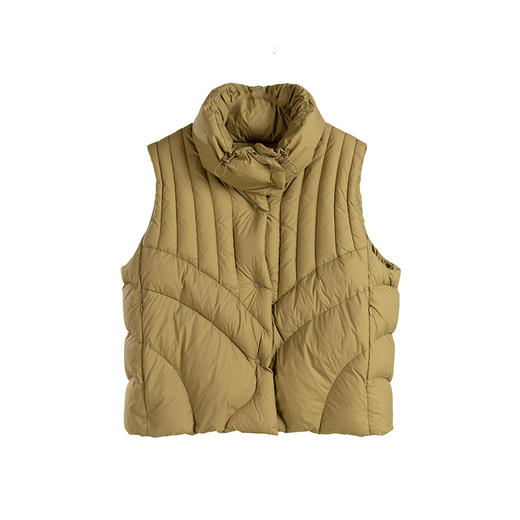 绽放785朵/空气感羽绒马甲压线设计造型感宽松保暖短款背心马夹 商品图3