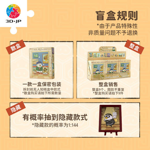 【折扣商品 不退不换】80片 迷你塑料 盲盒系列 Q1147 人气形象小刘鸭-不正经博物馆系列*仅剩散盒，介意勿拍 商品图1