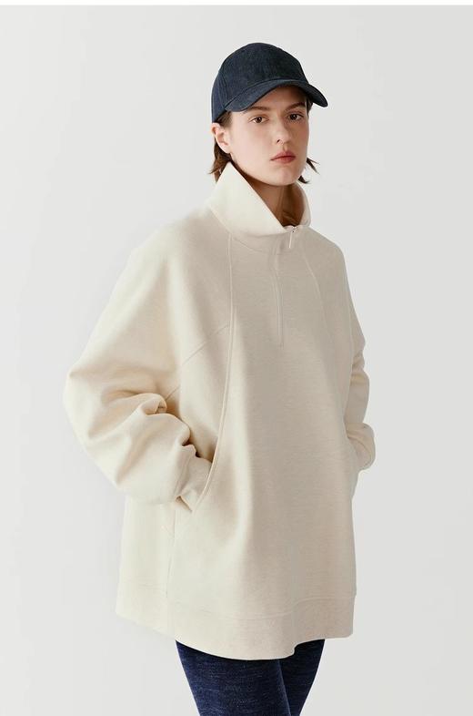 【高品质私服】【小禾同款保棉牦牛绒针织小立领拉链卫衣】落肩版型设计，小慵懒小时髦，柔软亲肤，打造年轻感时髦造型【无标出货 介意慎拍】 商品图8