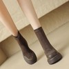 ZHR加绒高跟短靴女秋冬气质粗跟瘦瘦靴显瘦厚底弹力靴马丁靴 商品缩略图5