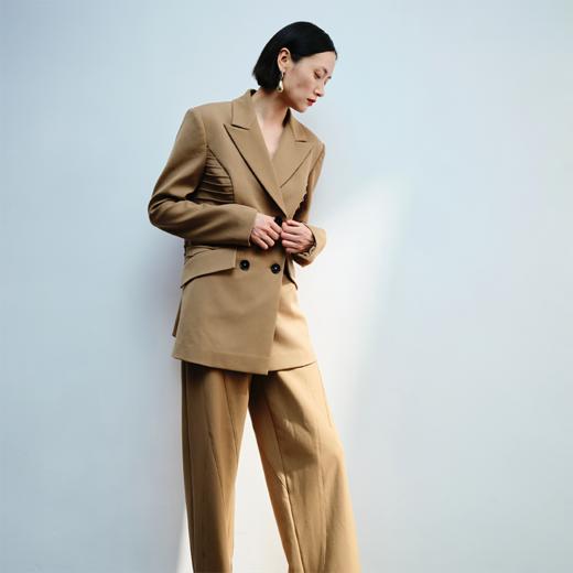 LIYIHAN 腰部收褶拼接西装 商品图1