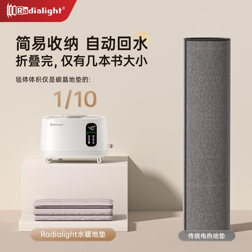 Radialight家用水暖地毯静音母婴级水暖地垫除螨智能恒温水暖电热毯水循环 商品图4