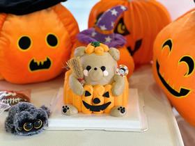 万圣节南瓜小熊捣蛋鬼 奶油蛋糕