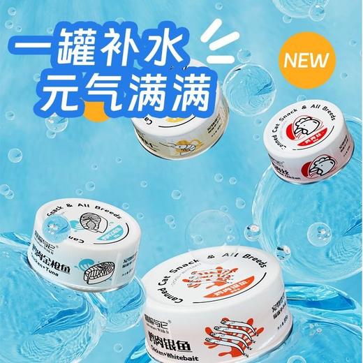 冒险与它零食猫罐头白肉汤罐成幼猫补水鸡肉丝味85g/罐 商品图2
