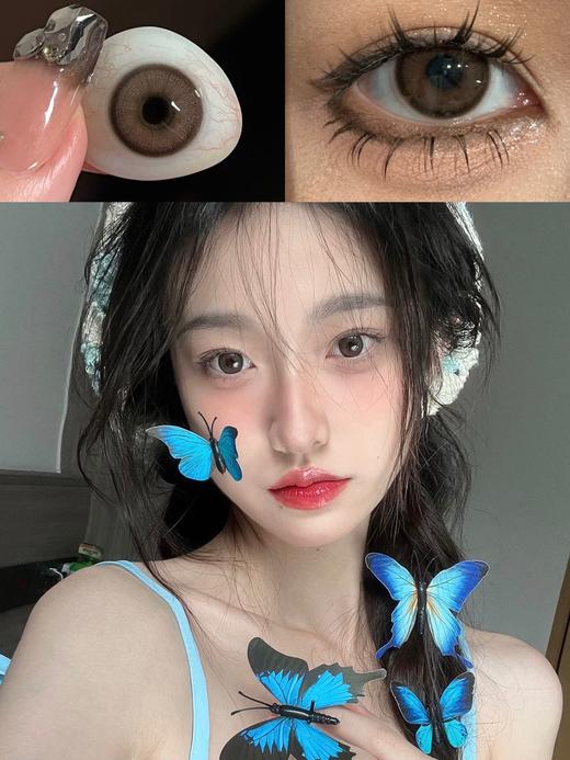 con4u 粉糯芝芝 粉棕/冰脆嘟嘟 灰 14.2mm  年抛 含硅水凝胶 商品图0