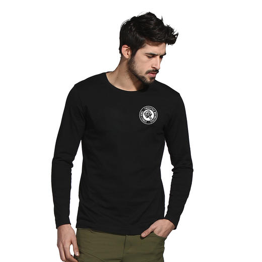 自由基地机车新款motorcycles印花图案秋冬长袖T恤衫男士打底款 NMT-2073 商品图0