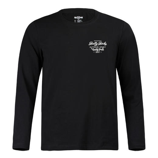 自由基地2023秋冬新款户外露营越野车图案印花休闲长袖T欧美潮流 NMT-2076 商品图4