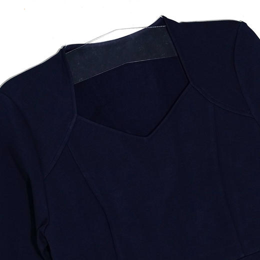 VIVIAN LIU薇薇安刘 R2357402 秋女装新款V领收腰中长款连衣裙 商品图2