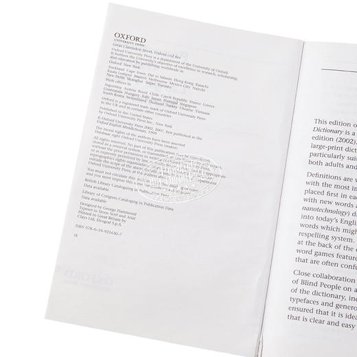 【中商原版】牛津大学出版社 Paperback Oxford Large Print Dictionary 平装牛津大印刷字典 商品图3