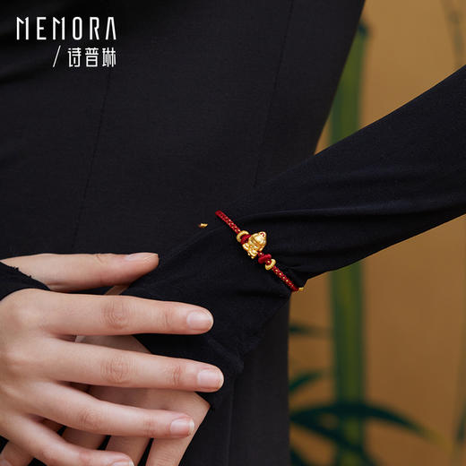 【积分抵值】守护秋愿八大佛足金佛头转运珠黄金守护系列MEMORA诗普琳HPE18801（线上专供） 商品图7