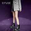 Dfuse迪芙斯冬季新款经典牛皮圆头短靴金属牌件马丁靴DF34116108 商品缩略图2