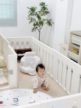 真羡慕，老公用魔方围栏给女鹅打造了一室一厅大房子！