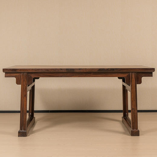 清 红木夹头榫刀牙板带托泥大画案 商品图0