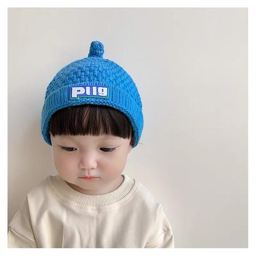 「9.9元包邮！数色可选」奶嘴帽子宝宝针织毛线帽 婴儿男女儿童秋冬季保暖宝宝套头瓜皮帽童装 商品图2