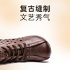 信诺真皮头层牛皮中筒短靴时尚超舒适超软单鞋妈妈鞋母亲节送礼鞋X3C105049 商品缩略图6