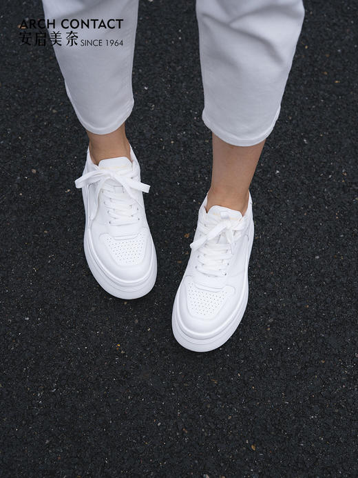ARCHCONTACT安启美奈松糕厚底小白鞋52899 商品图2