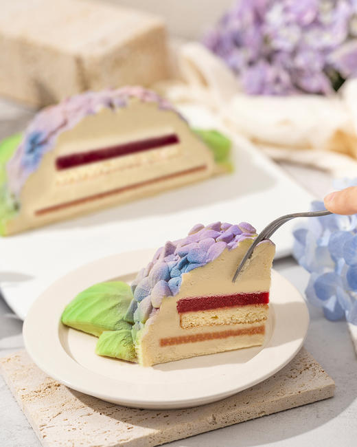紫阳花境-香草覆盆子慕斯生日蛋糕（1.4磅） 商品图4