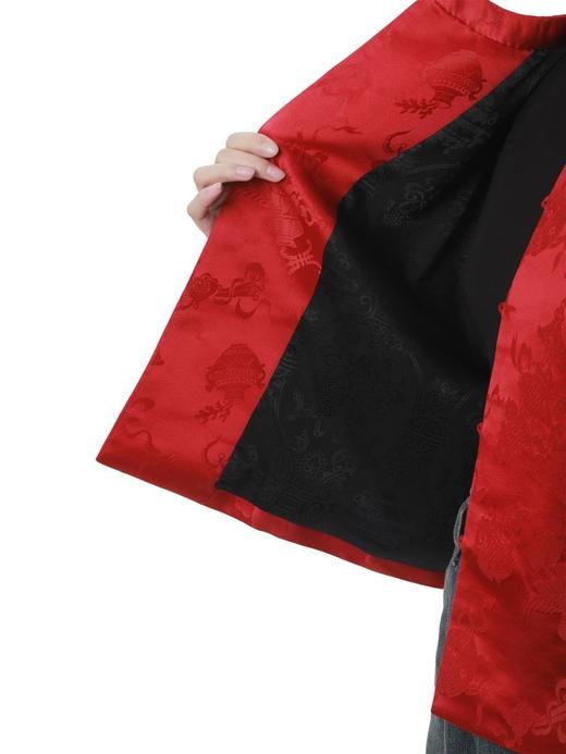 微瑕秒杀|  盛唐牡丹 |真丝花蕾缎女外套[特价品]](特殊商品不退不换) 商品图5