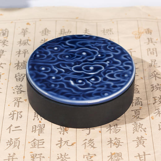 【庆学堂】祥云/瑞浪砚  罗纹歙砚 书画砚台 墨池 文房雅物 商品图4