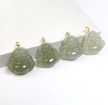 27252-18K和田玉佛公22*22mm吊坠无链~多样性发一 商品图0