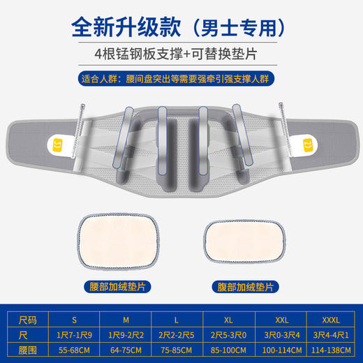 [甄选]【全新换代】诺泰护腰带 限量赠腰贴1盒 腰间盘劳损腰椎突出腰肌疼 男女均可用 商品图6