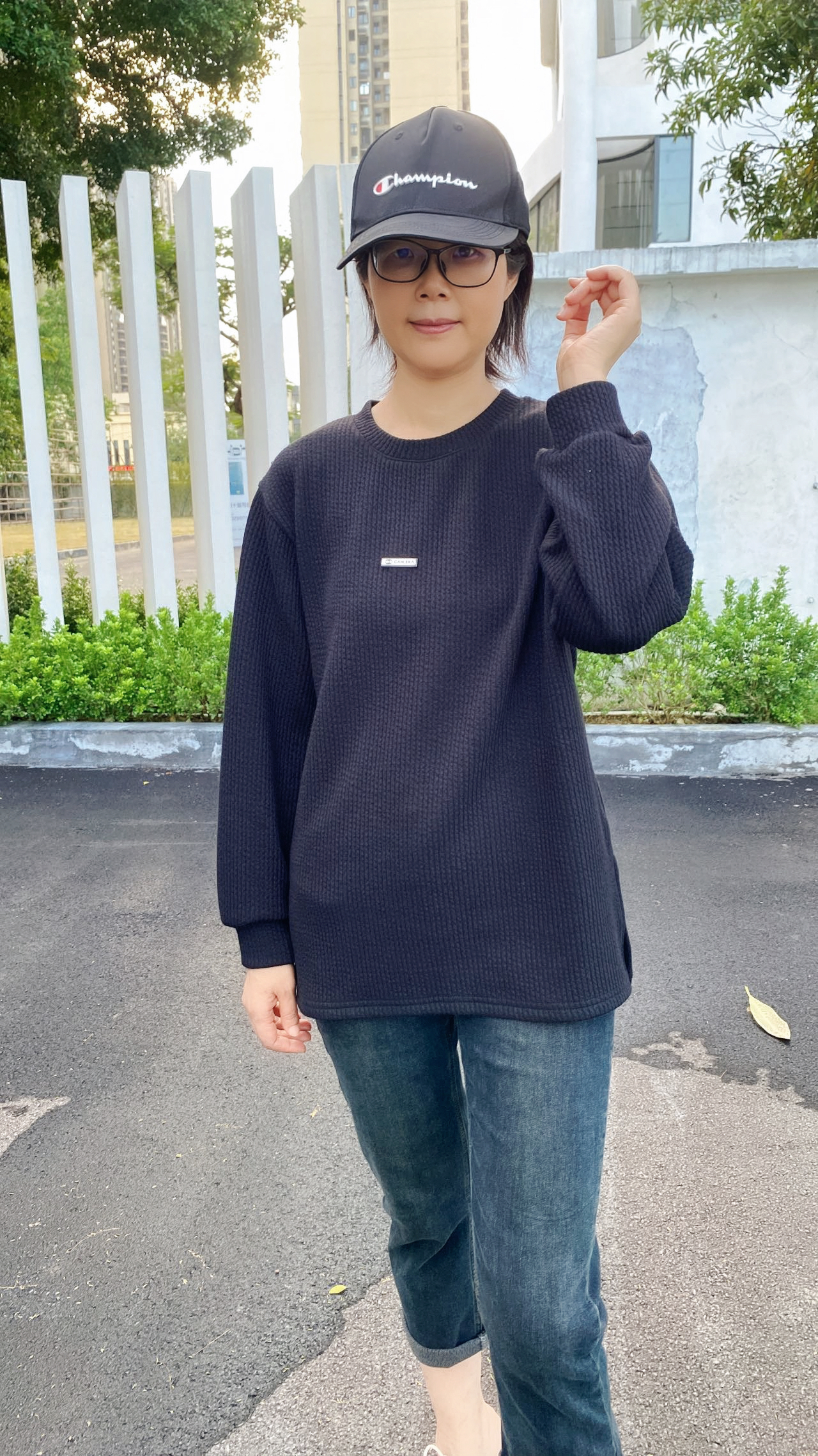 C6337        时尚个性宽松休闲气质减龄百搭卫衣（特价不退换）