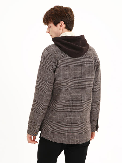 callisto咖色全绵羊毛夹克 FSFEJ012C 商品图2