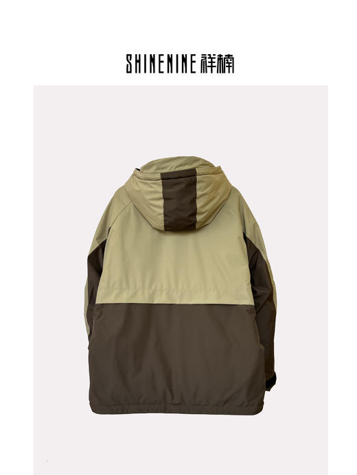 T343874312拼接连帽羽绒服(鹅绒) 商品图3