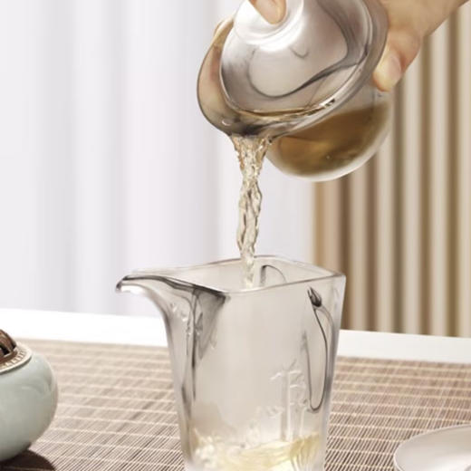 璃匠 水墨丹青琉璃茶具套装高档泡茶壶盖碗茶杯功夫家用客厅办公室送礼盒装 商品图3