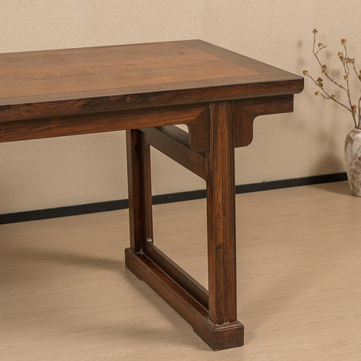 清 红木夹头榫刀牙板带托泥大画案 商品图1