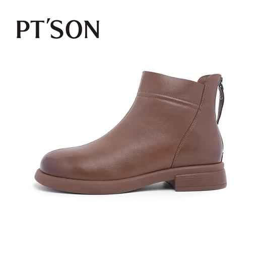 【自营】PT'SON/百田森  简约纯色短靴 PFSD3001 商品图5