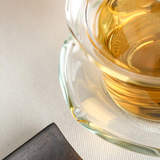 禾器晶彩·禾荷盖碗 玻璃盖碗耐高温玻璃茶碗功夫茶碗三才盖碗盖碗茶 商品图12