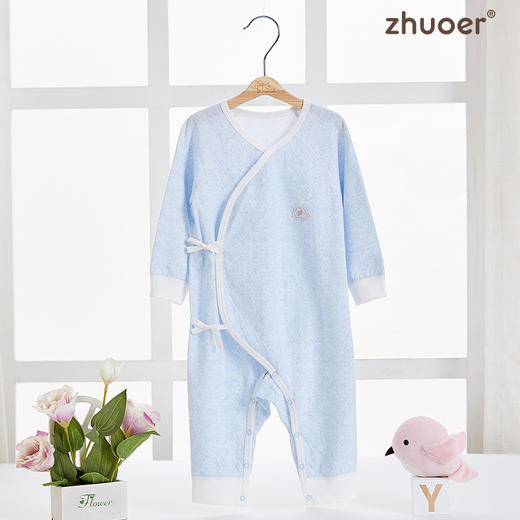 【春秋贴身连体衣】卓儿宝宝打底衫纯棉家居服婴儿衣服 适合0-6个月 商品图2