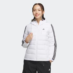 5折【自营】adidas/阿迪达斯  轻运动女装冬季运动保暖连帽鸭绒羽绒服 IK2375