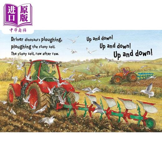 【中商原版】Dinosaur Zoom 超级恐龙7册套装 英文原版绘本 挖掘机Dig 火箭Rocket 救援队Rescue 拖拉机Farm 海盗船Pirates 商品图3