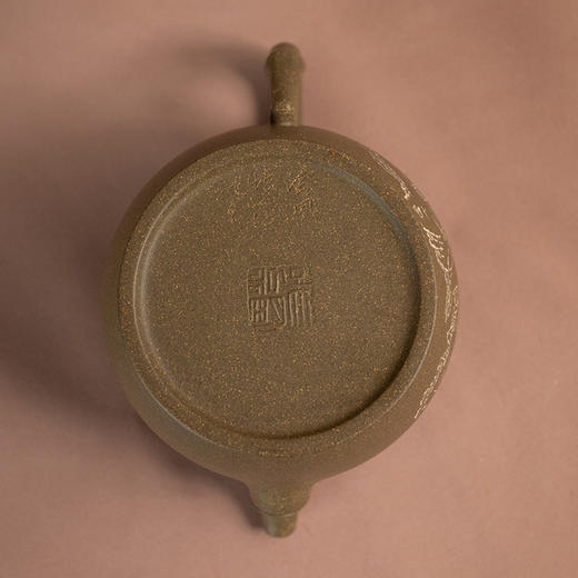 《凌风壶》 吴永明  江苏省陶瓷艺术大师，高级工艺美术师、实力派中青年紫砂艺术家、陶刻家 商品图4