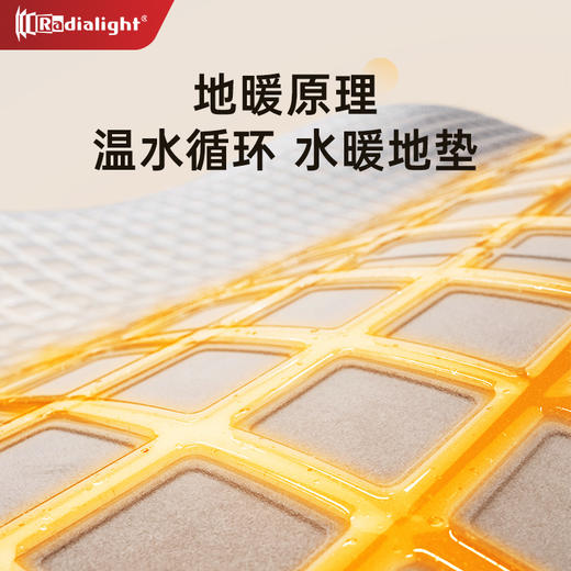 Radialight家用水暖地毯静音母婴级水暖地垫除螨智能恒温水暖电热毯水循环 商品图2