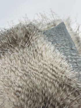 【雪地麋鹿】长毛渐变环保皮草围巾23ZB08A