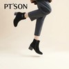 【自营】PT'SON/百田森  女士黑色羊皮革高跟休闲鞋 PYQD3093 商品缩略图2