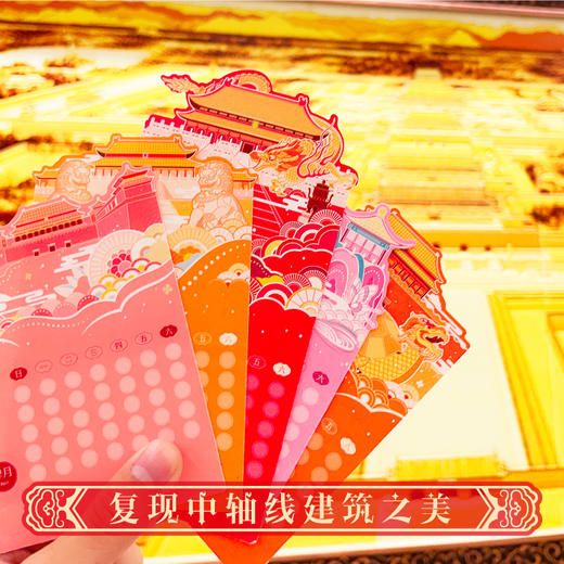 飞乐鸟中轴线上的紫禁城纸雕自填式日历桌面摆件办公室好物 商品图2
