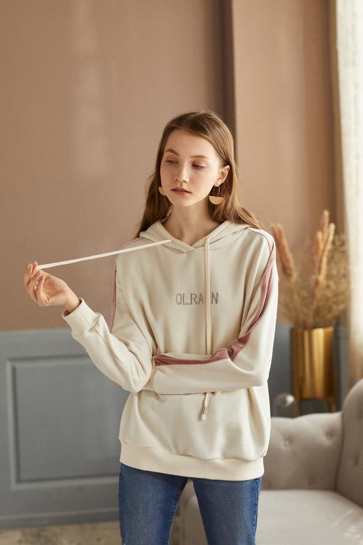 OLrain欧芮儿2018年秋浅杏色卫衣/绒衫 商品图2