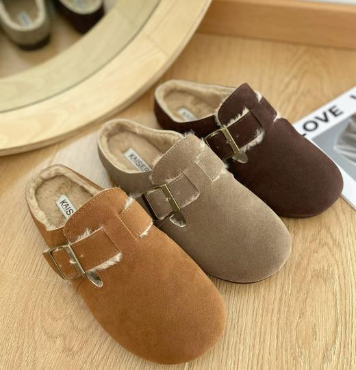 意大利凯撒KAISER文艺复古百搭勃肯半拖鞋（8065棉半拖） 商品图3