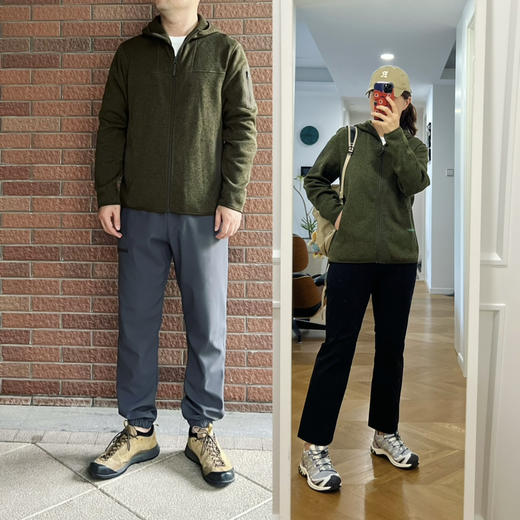 自留狂推--鸟家｜户外防风拉链连帽抓绒卫衣外套【包邮/预售五天】 商品图5