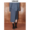 VIMAGE纬漫纪冬季新款高腰不规则下摆半身裙V2006629 商品缩略图4
